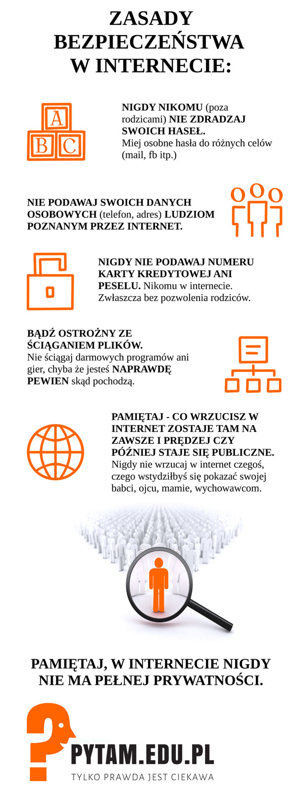zasady bezpieczenstwa internetowego